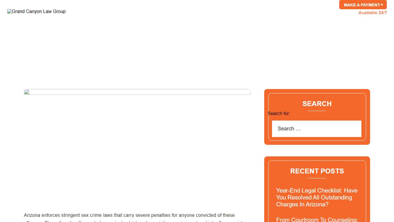 Arizona Sex Offender Laws 2026 Explained