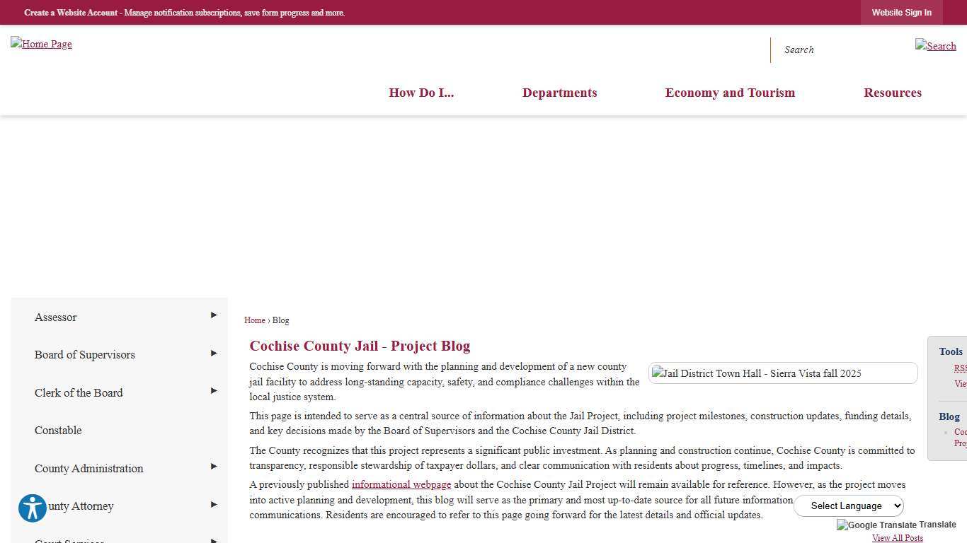 Blog • Cochise County Jail - January 2026 Progress report
